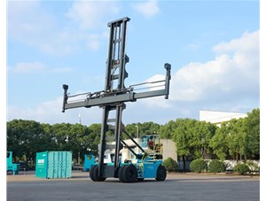 科尼E-ACE電動(dòng)空箱堆高機(jī)在上海隆重發(fā)布！